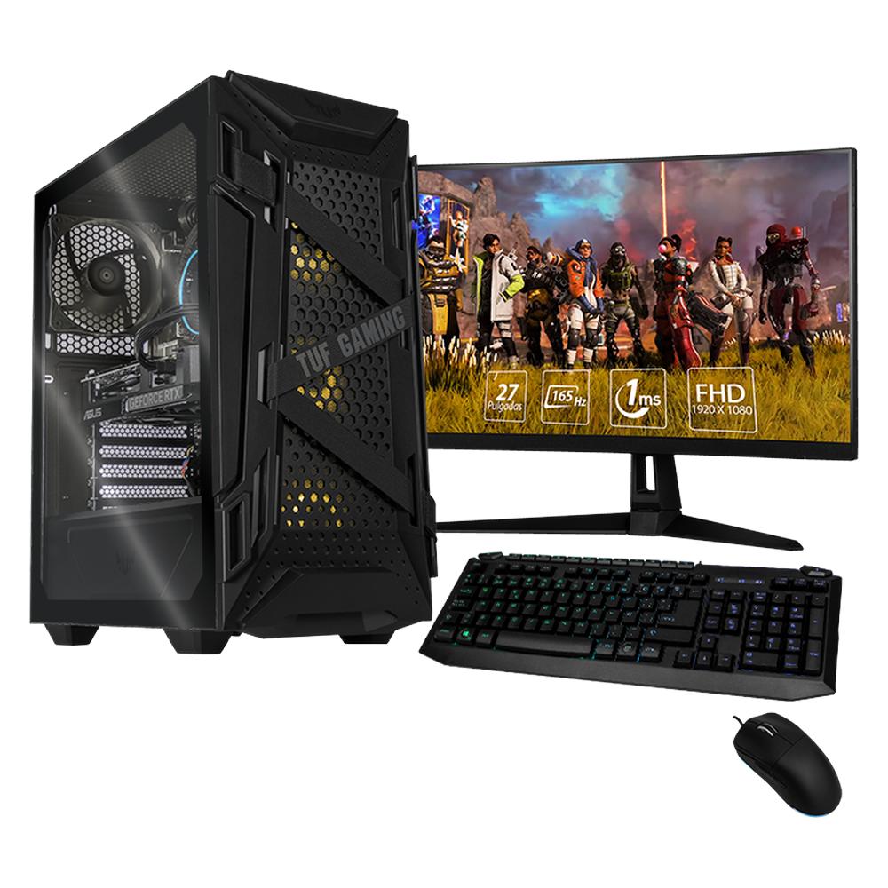 Foto 3 pulgar | Xtreme Pc Gaming Asus Tuf Geforce Rtx 4070 Super Intel Core I7 12700f 32gb Ssd 2tb Monitor Curvo 27