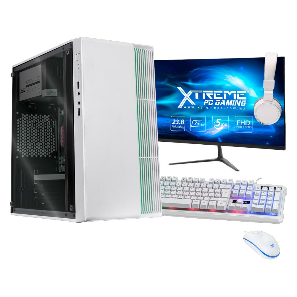 Foto 2 pulgar | Xtreme PC Intel Quad Core J4125 2.7 Ghz 16 GB SSD 500 GB Monitor 23.8'' Wifi Fusion White