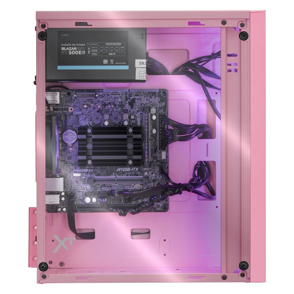 Foto 7 pulgar | Xtreme PC Intel Quad Core J4125 2.7 Ghz 16 GB SSD 500 GB Monitor 23.8 Wifi Pink