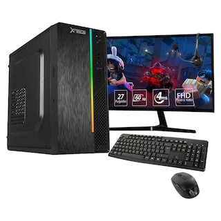 Foto 1 | Xtreme Pc Gaming Computadora Intel Quad Core J5040 3.2 Ghz 16 gb Ssd 250 gb 2 tb Monitor 27 Curvo Wifi