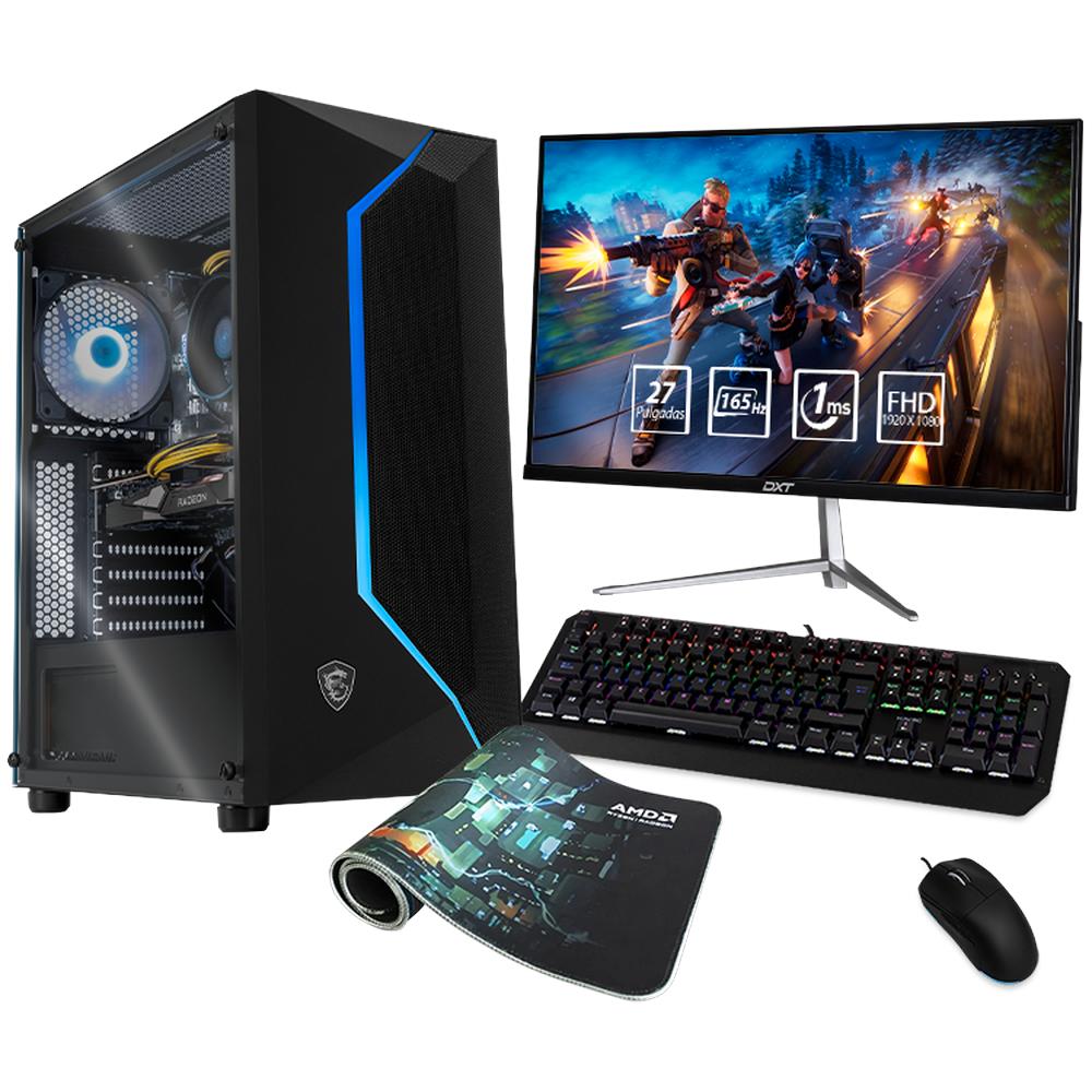 Foto 2 pulgar | Xtreme Pc Gaming Msi Amd Radeon Rx 6500 Xt Ryzen 5 5500 32gb Ssd 500gb 2tb Monitor 27 165hz Wifi Vam