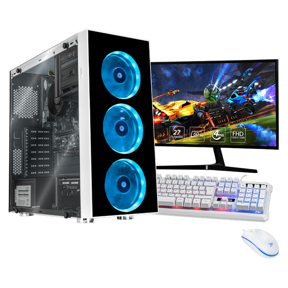 Xtreme Pc Gaming Amd Radeon Vega Renoir Ryzen 5 5600gt 16gb Ssd 250gb 2tb Monitor 27 Curvo Wifi Drag