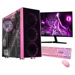 Xtreme Pc Gaming Amd Radeon Vega 7 Ryzen 7 5700g 16gb Ssd 500gb Monitor Curvo 27 Wifi Pink