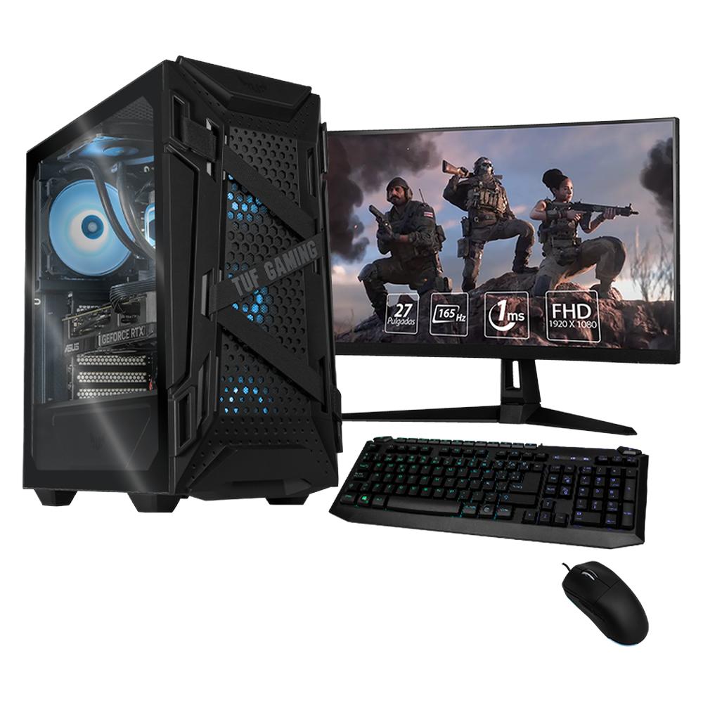 Foto 2 pulgar | Xtreme Pc Gaming Asus Tuf Geforce Rtx 4070 Super Amd Ryzen 9 5900x 32gb Ssd 2tb Monitor Curvo 27 165