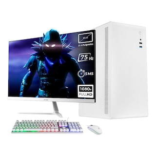 Foto 1 | Xtreme Pc Gaming Computadora Intel Core I5 12400 16gb Ssd 500gb Monitor 23.8 75hz Wifi Neuss Plus White