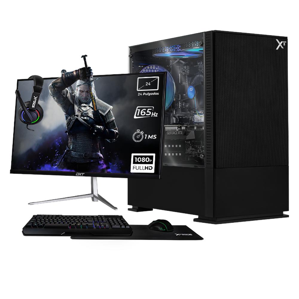 Foto 2 pulgar | Xtreme Pc Gaming Geforce Rtx 3050 Intel Core I5 10400f 16gb Ssd 1tb Monitor 23.8 165hz Wifi Air Flow Black