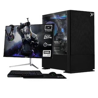 Foto 1 | Xtreme Pc Gaming Geforce Rtx 3050 Intel Core I5 12400f 16gb Ssd 1tb Monitor 23.8 165hz Wifi Air Flow Black