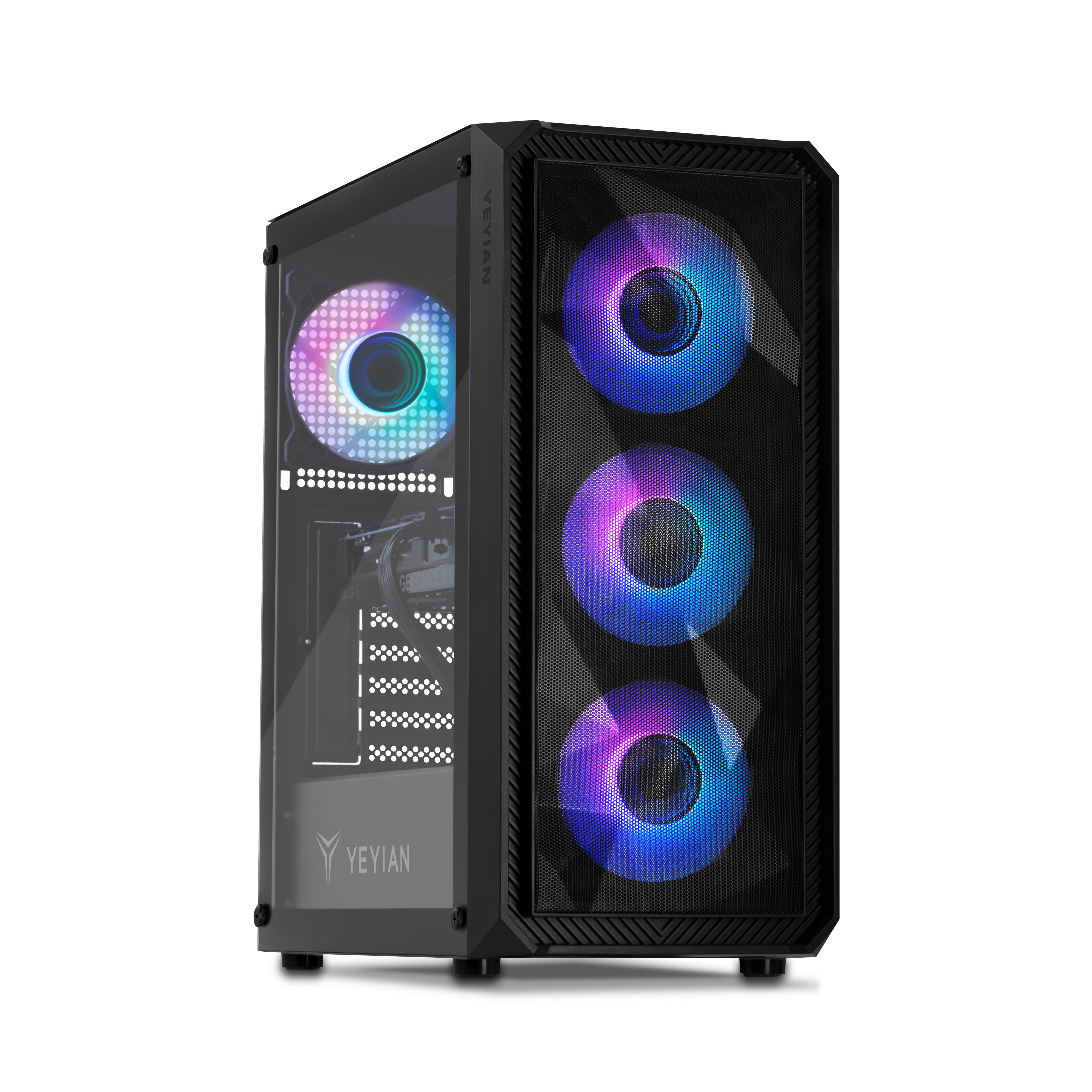 Foto 2 pulgar | Gabinete Gamer Yeyian Ypi-ta24f0b-4601m Nvidia Geforce Rtx 4060, Intel Core I5-12400f, 16gb Ddr4, 1tb Nvme, 650 W 80