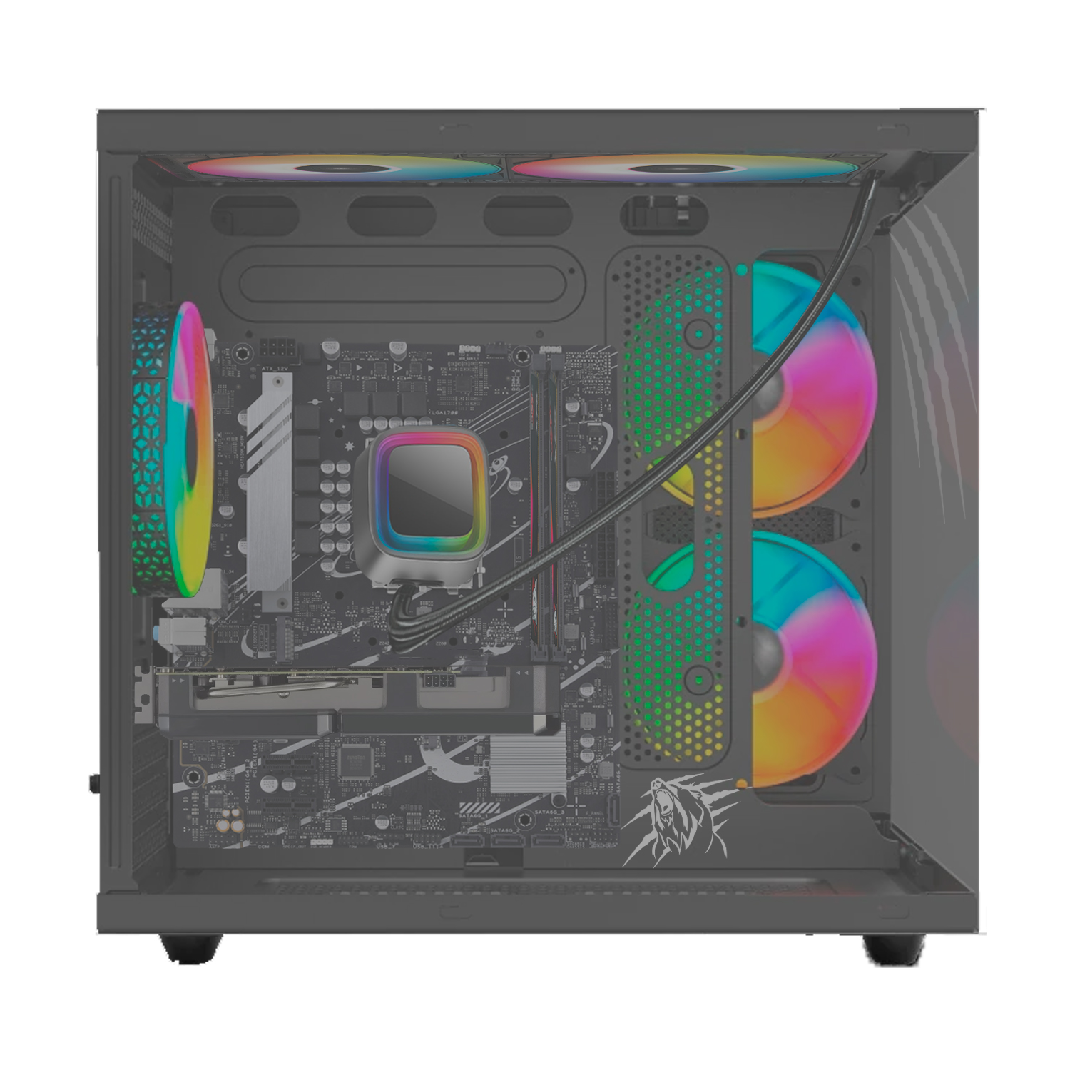 Foto 4 pulgar | Pc Gamer Grizzly Intel Core I5 14400 4.7 Ghz Nvidia Rtx4060 Ram 32 Gb M.2 Nv2 1 Tb Wifi Bt