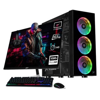 Foto 1 | Xtreme Pc Gaming Geforce Rtx 4060 Amd Ryzen 5 5500 32gb Ssd 1tb Monitor 23.8 165hz Wifi Dragonfly Black