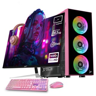 Foto 1 | Xtreme Pc Gaming Geforce Rtx 4060 Amd Ryzen 5 5500 32gb Ssd 1tb Monitor 23.8 165hz Wifi Dragonfly Pink
