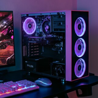 Foto 6 | Xtreme Pc Gaming Geforce Rtx 4060 Amd Ryzen 5 5500 32gb Ssd 1tb Monitor 23.8 165hz Wifi Dragonfly Pink