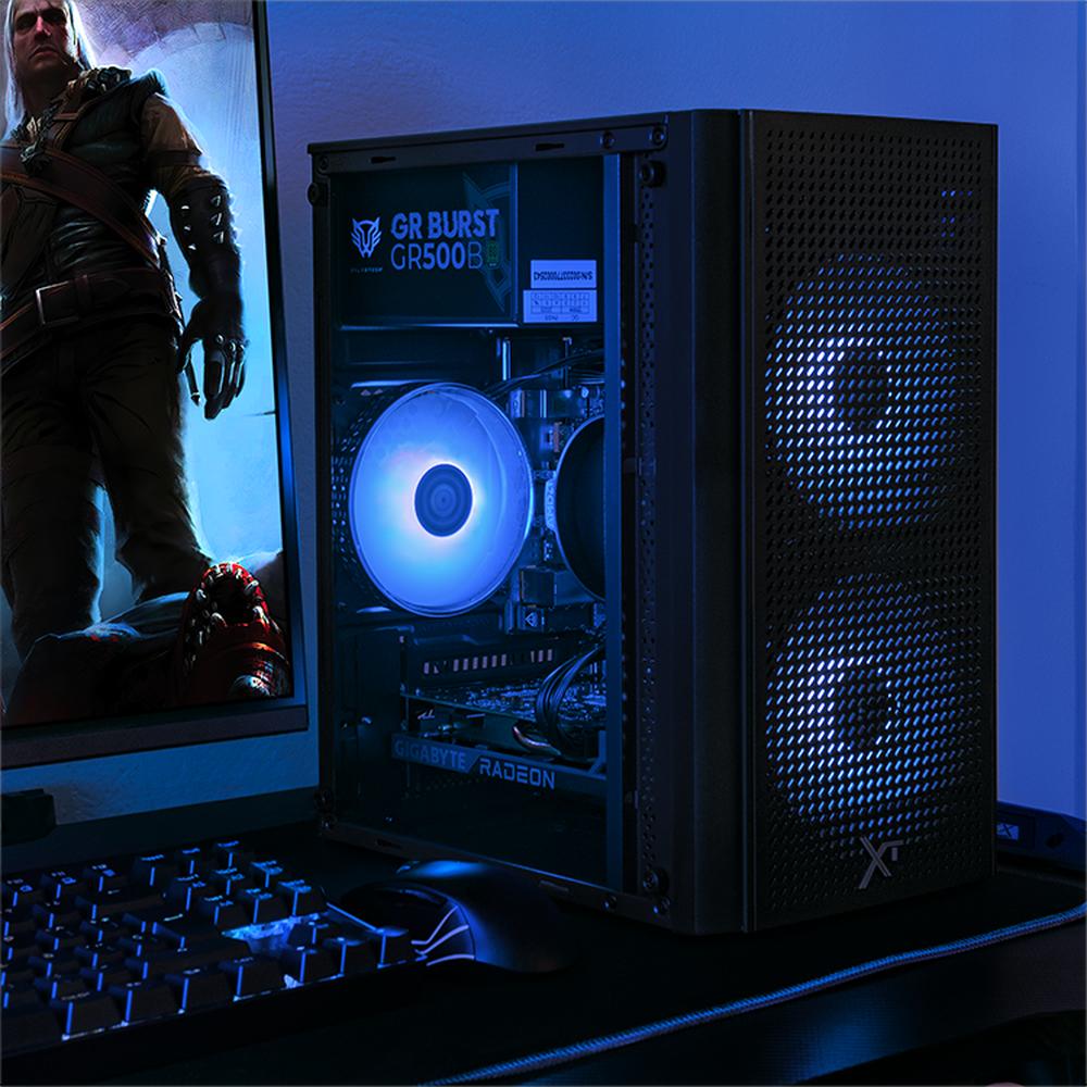 Foto 7 pulgar | Xtreme Pc Gaming Amd Radeon Rx 6500 Xt Ryzen 5 5500 16gb Ssd 1tb Monitor 24 165hz Wifi Air Max M2 Black