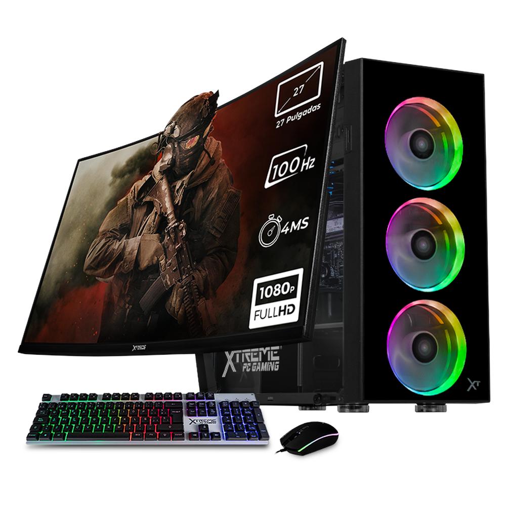 Foto 1 | Xtreme Pc Gaming Computadora Intel Core I9 12900 32gb Ssd 1tb Monitor 27'' Curvo Wifi Dragonfly Black