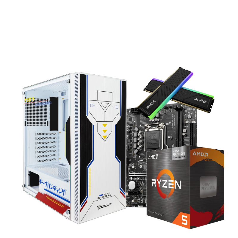 Foto 2 pulgar | PC Gamer Anime Ryzen 5 5600g 16 GB RGB M.2 500 GB White Blanco PC-RZ5WH-1