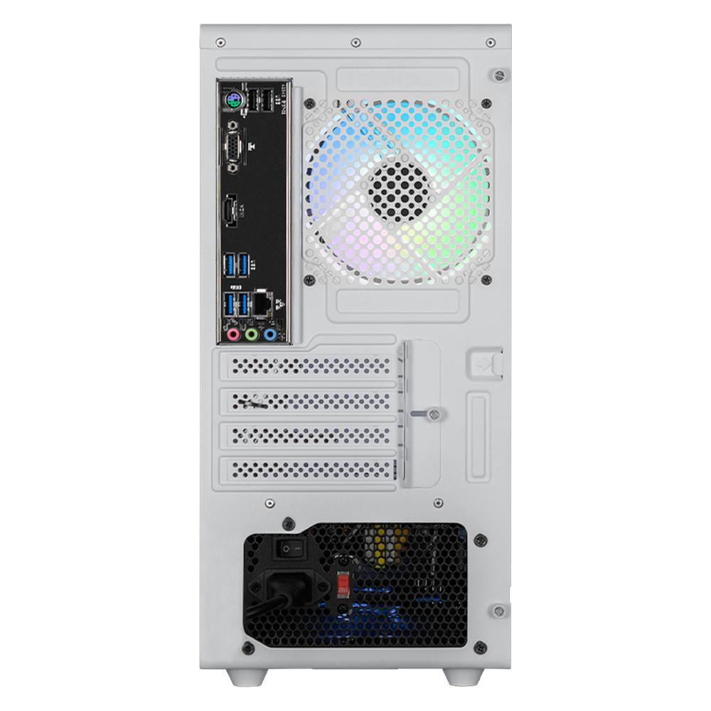 Foto 4 pulgar | Xtreme Pc Gaming Amd Radeon Vega 7 Ryzen 7 5700g 16gb Ssd 500gb Monitor Curvo 27 Wifi White
