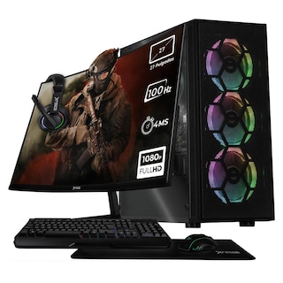 Foto 1 | Xtreme Pc Gaming Amd Radeon 780m Ryzen 7 8700g 32gb Ddr5 Ssd 1tb Monitor Curvo 27 100hz Wifi Dragonfly Mesh Black