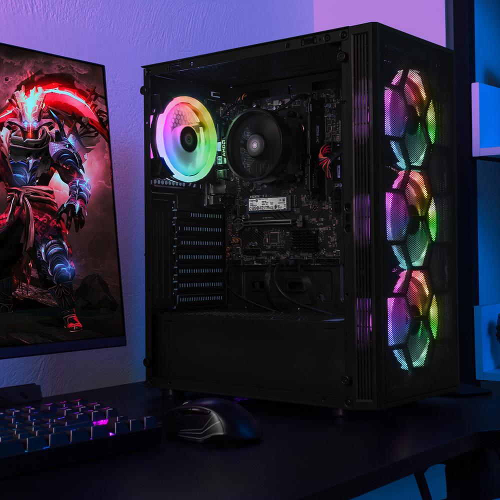 Foto 6 | Xtreme Pc Gaming Amd Radeon 780m Ryzen 7 8700g 32gb Ddr5 Ssd 1tb Monitor Curvo 27 100hz Wifi Dragonfly Mesh Black