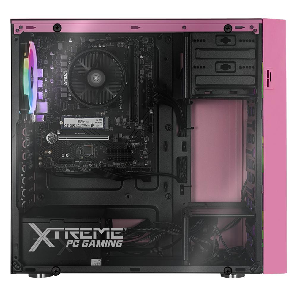 Foto 5 pulgar | Xtreme Pc Gaming Amd Radeon 780m Ryzen 7 8700g 32gb Ddr5 Ssd 1tb Monitor Curvo 27 100hz Wifi Dragonfly Pink