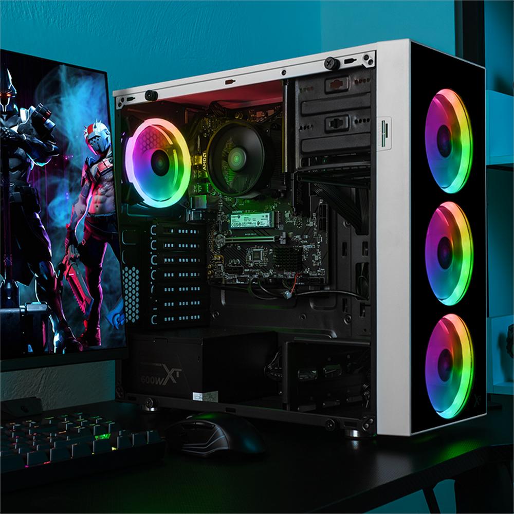 Foto 7 pulgar | Xtreme Pc Gaming Amd Radeon 780m Ryzen 7 8700g 32gb Ddr5 Ssd 1tb Monitor Curvo 27 100hz Wifi Dragonfly White