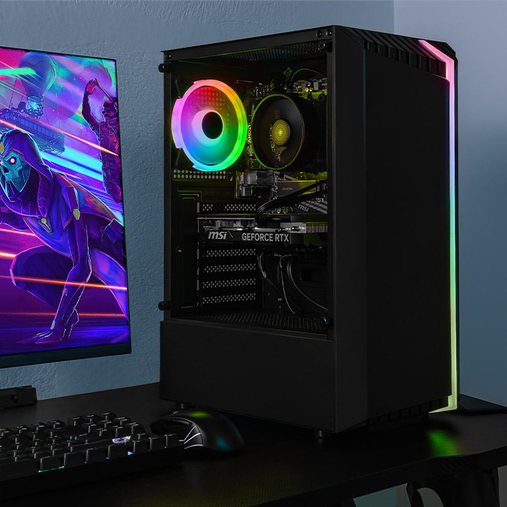 Foto 7 pulgar | Computadora Xtreme Pc Gaming Geforce Rtx 4060 Ti Amd Ryzen 7 5700 32gb Ssd 1tb Monitor Curvo 31.5 165hz Wifi Bionic Bla