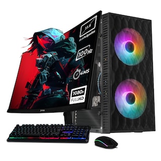 Foto 1 | Xtreme Pc Gaming Computadora Intel Core I5 12400 16gb Ssd 1tb Monitor 23.8 Curvo 100hz Wifi Fuji Black