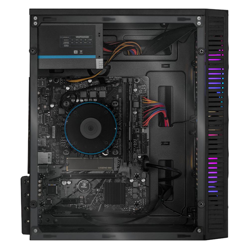 Foto 5 pulgar | Xtreme Pc Gaming Computadora Intel Core I5 12400 16gb Ssd 1tb Monitor 23.8 Curvo 100hz Wifi Fuji Black
