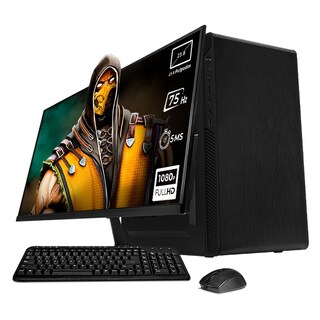 Foto 1 | Xtreme Pc Gaming Computadora Intel Core I5 12400 16gb Ssd 500gb Monitor 23.8 75hz Wifi Performance Black