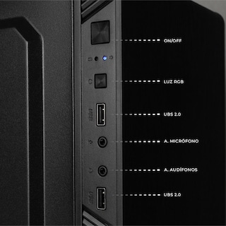 Foto 5 | Xtreme Pc Gaming Computadora Intel Core I5 12400 16gb Ssd 500gb Monitor 23.8 75hz Wifi Performance Black