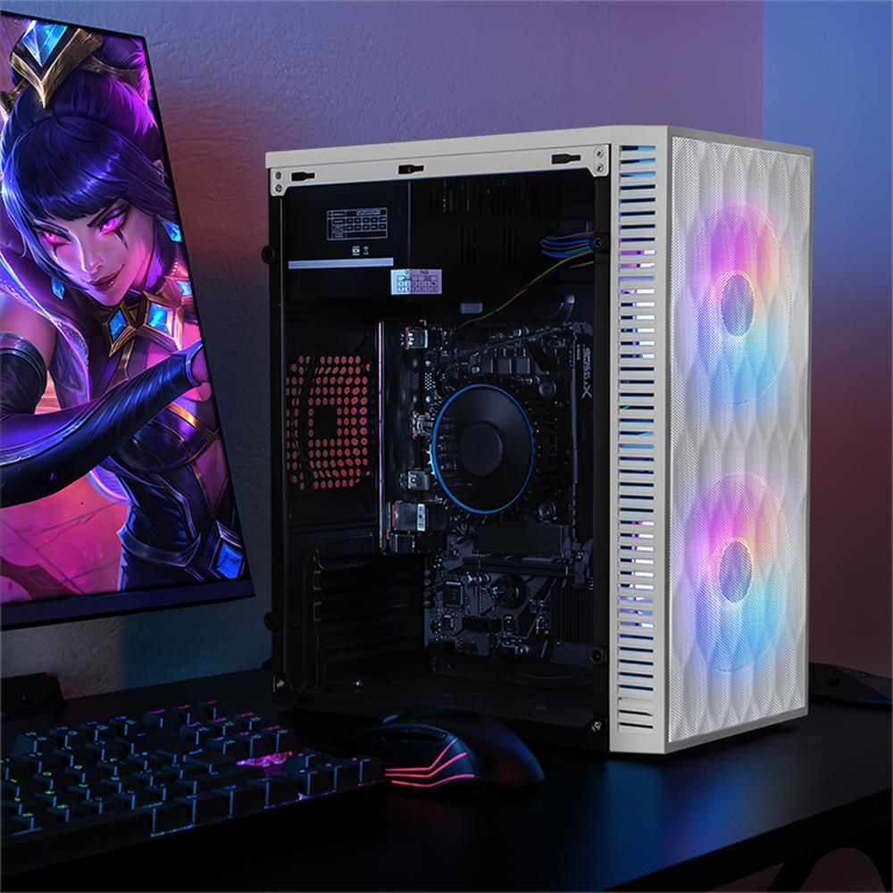 Foto 6 | Xtreme Pc Gaming Computadora Intel Core I5 12400 16gb Ssd 1tb Monitor 23.8 Curvo 100hz Wifi Fuji White