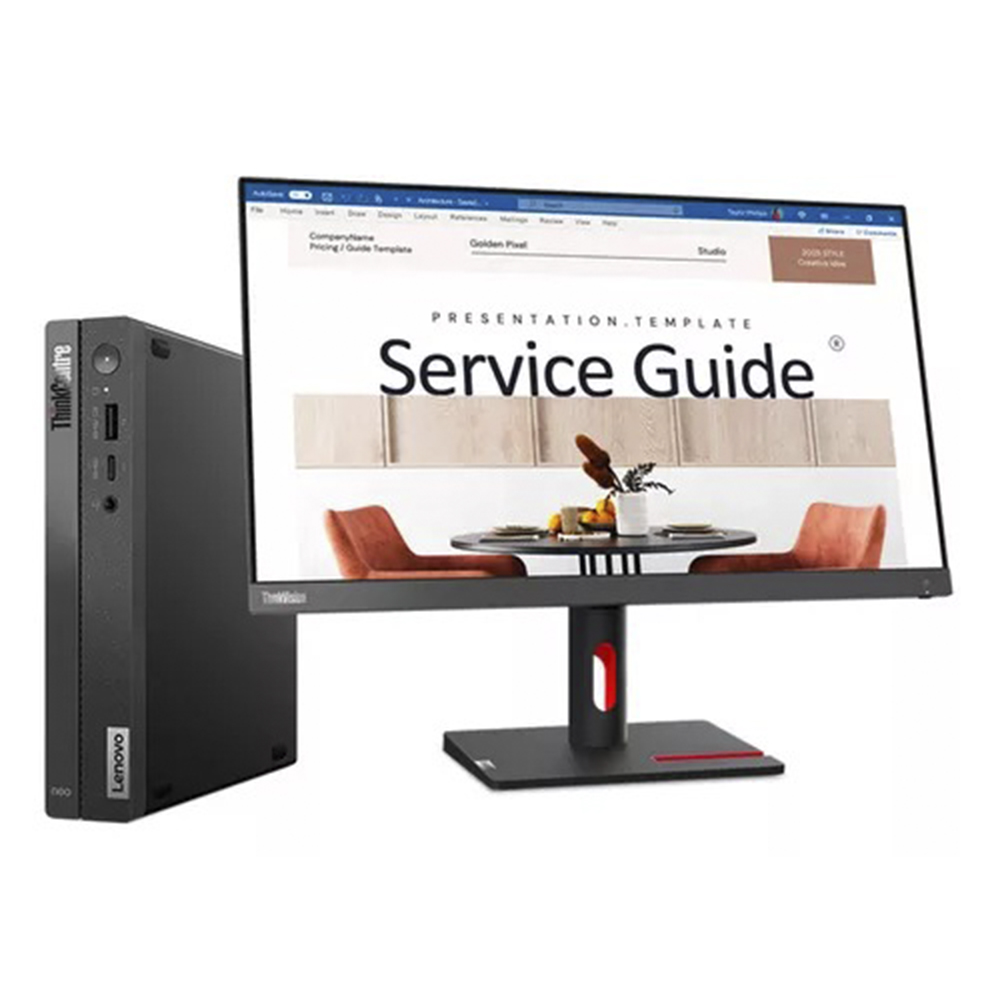 Bundle Cpu Lenovo Thinkcenter Neo 50q Core I3 1215u 512gb Ssd 8gb Ddr4 + Monitor Lenovo Think Vision S24i-30 23.8''