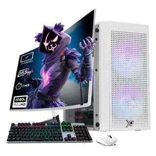 Foto 1 | Xtreme Pc Gaming Amd Radeon Rx 7600 Ryzen 5 8400f 32gb Ddr5 Ssd 1tb Monitor Curvo 27 165hz Wifi Air Max White