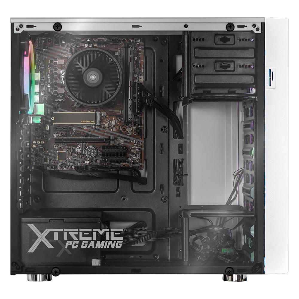 Foto 5 pulgar | Xtreme Pc Gaming Amd Radeon Vega Renoir Ryzen 7 5700g 16gb Ssd 1tb Monitor Curvo 23.8 100hz Wifi Dragonfly White