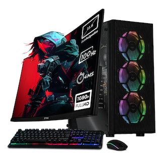 Foto 1 | Xtreme Pc Gaming Amd Radeon Vega Renoir Ryzen 7 5700g 16gb Ssd 1tb Monitor Curvo 23.8 100hz Wifi Dragonfly Mesh Black