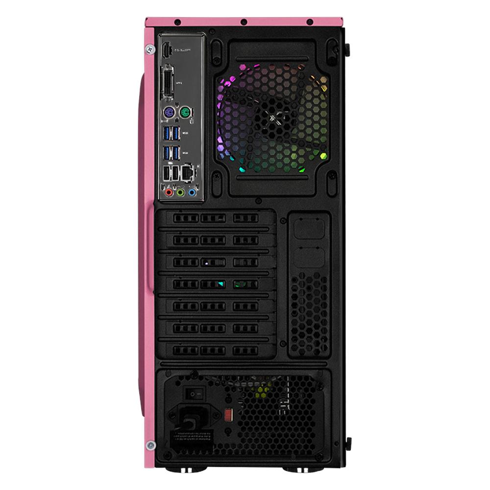 Foto 4 pulgar | Xtreme Pc Gaming Amd Radeon Vega Renoir Ryzen 7 5700g 16gb Ssd 1tb Monitor Curvo 23.8 100hz Wifi Dragonfly Pink
