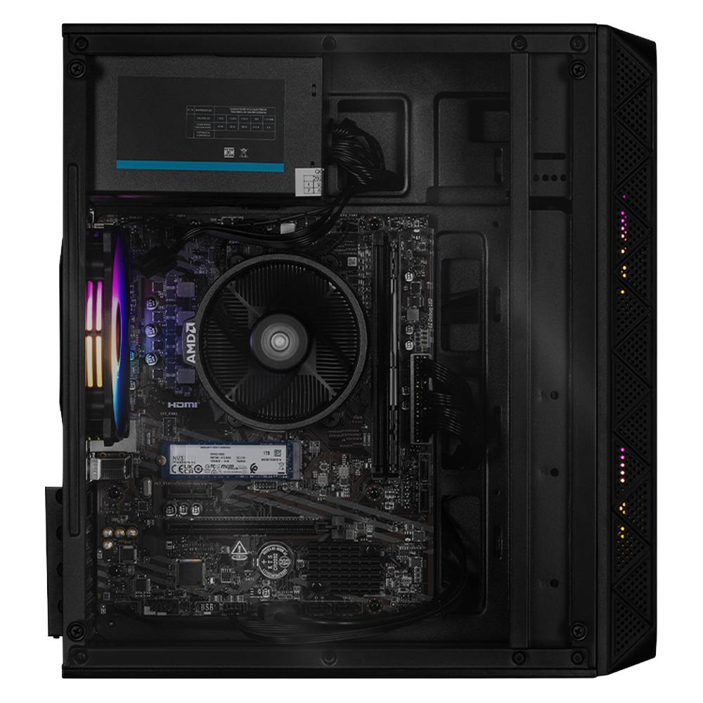 Foto 5 pulgar | Xtreme Pc Gaming Amd Radeon Vega Renoir Ryzen 7 5700g 32gb Ssd 1tb Monitor 23.8 Wifi Doom Pro Black