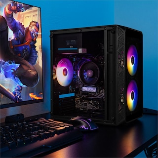 Foto 6 | Xtreme Pc Gaming Amd Radeon Vega Renoir Ryzen 7 5700g 32gb Ssd 1tb Monitor 23.8 Wifi Doom Pro Black