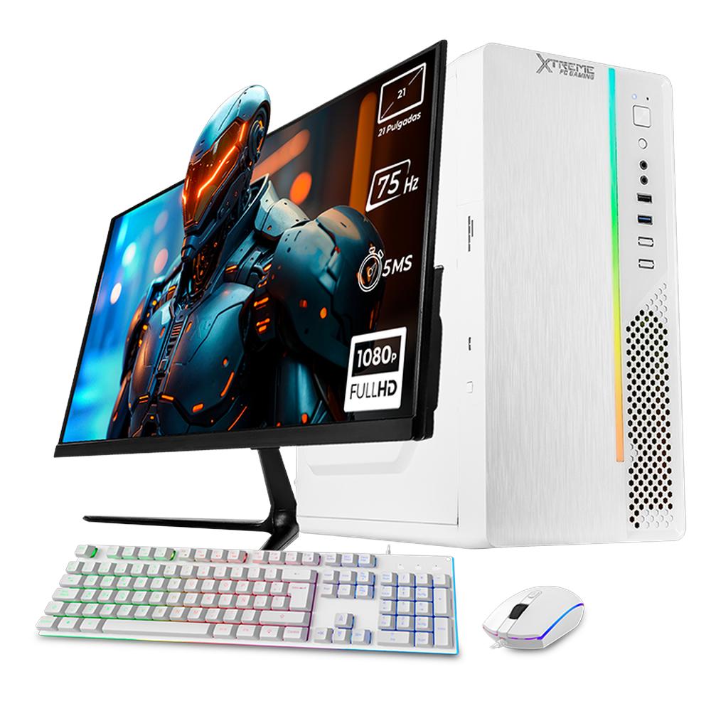 Foto 1 | Xtreme Pc Gaming Amd Radeon Vega 3 Athlon 3000g 3.5 Ghz Dual Core 16gb Ssd 500gb Monitor 21.5 75hz Wifi Ultron White