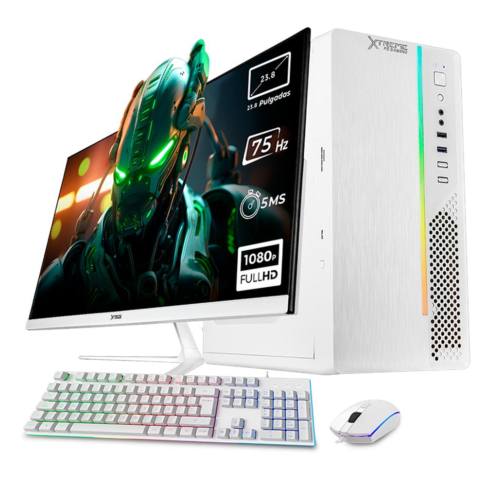 Foto 2 pulgar | Xtreme Pc Gaming Amd Radeon Vega 8 Ryzen 3 3200g 3.6 Ghz Quad Core 16gb Ssd 500gb Monitor 23.8 75hz Wifi Ultron White