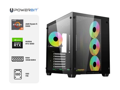 Foto 1 | Pc Gamer Powerbit Thunder Tech: Amd Ryzen 5 5500, Ram 32gb Ddr4, Ssd 1tb, Rtx 4060, Windows 11 Home
