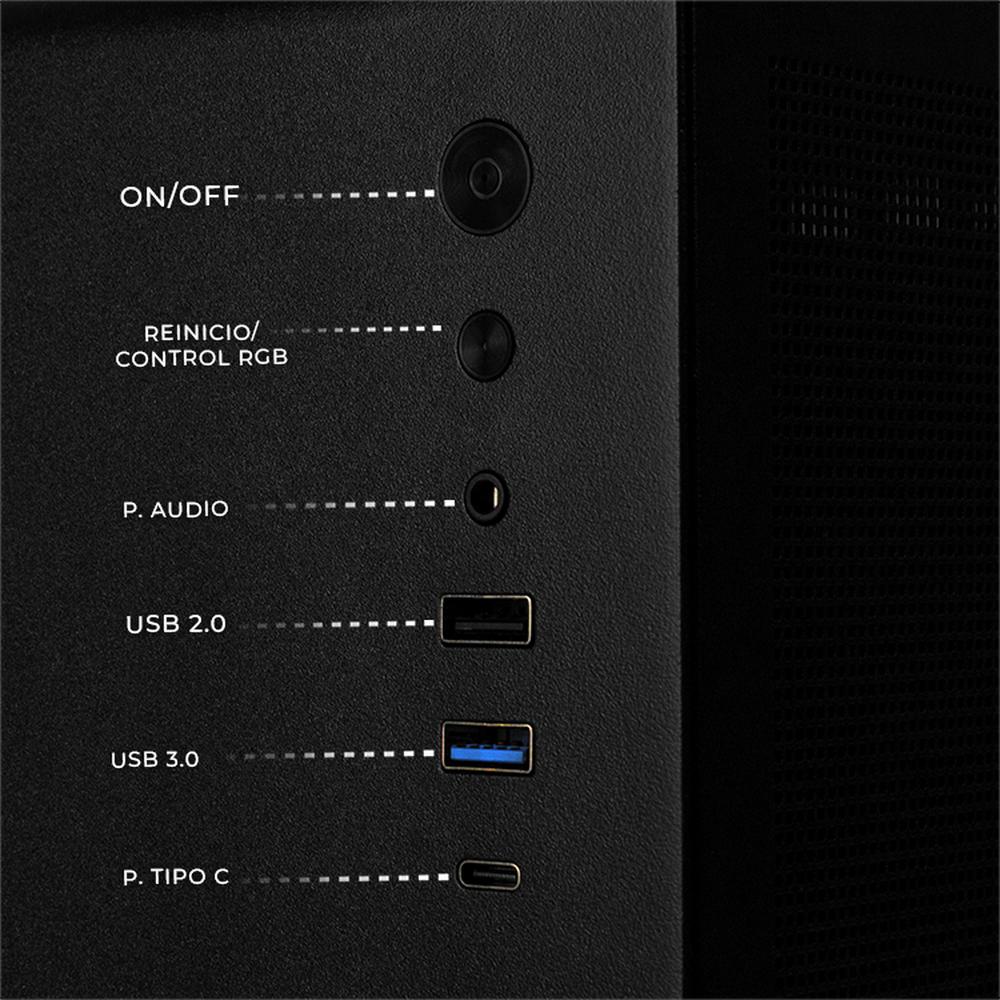 Foto 6 pulgar | Xtreme Pc Gaming Geforce Rtx 4060 Amd Ryzen 7 5700 32gb Ssd 1tb Sistema Liquido Wifi Tank Mini Black