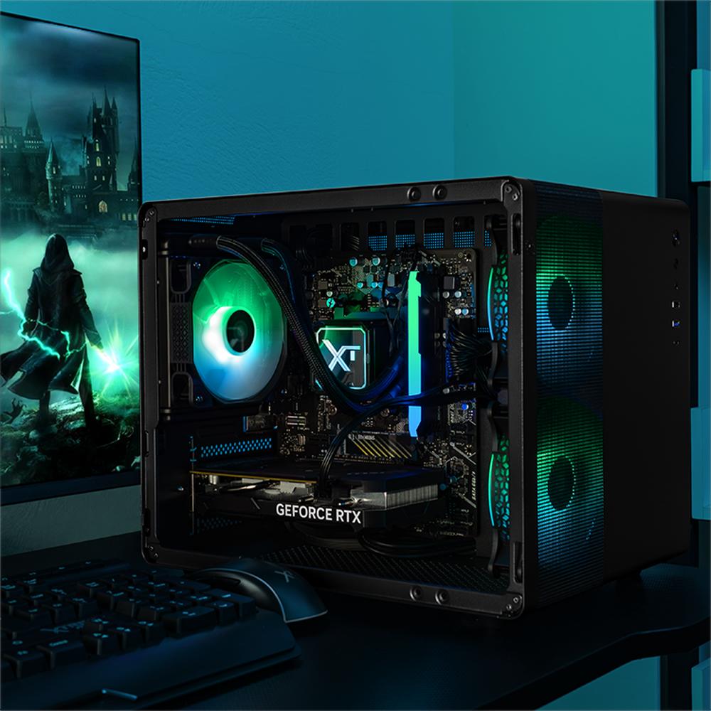 Foto 7 pulgar | Xtreme Pc Gaming Geforce Rtx 4060 Amd Ryzen 7 5700 32gb Ssd 1tb Sistema Liquido Wifi Tank Mini Black