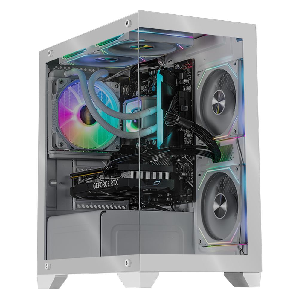 Foto 2 pulgar | Xtreme Pc Gaming Geforce Rtx 4060 Amd Ryzen 7 5700 32gb Ssd 1tb Sistema Liquido Wifi Tank Perform White