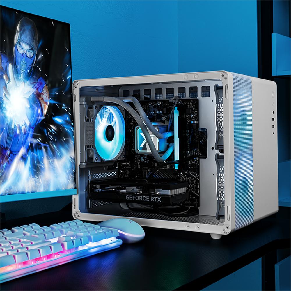 Foto 6 | Xtreme Pc Gaming Geforce Rtx 4060 Amd Ryzen 7 5700 32gb Ssd 1tb Sistema Liquido Wifi White