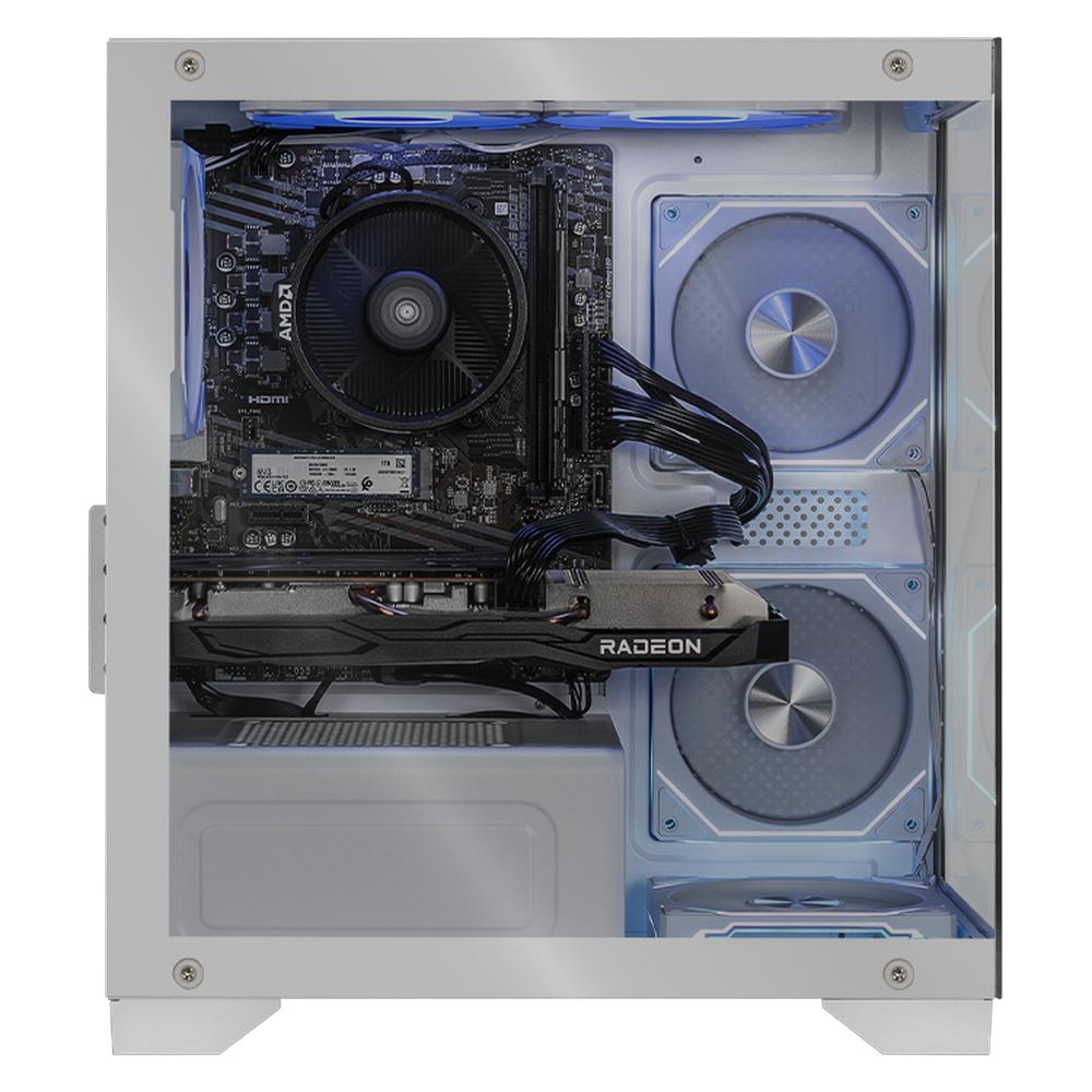Foto 5 pulgar | Xtreme Pc Gaming Amd Radeon Rx 6600 Ryzen 5 5500 32gb Ssd 1tb Wifi White