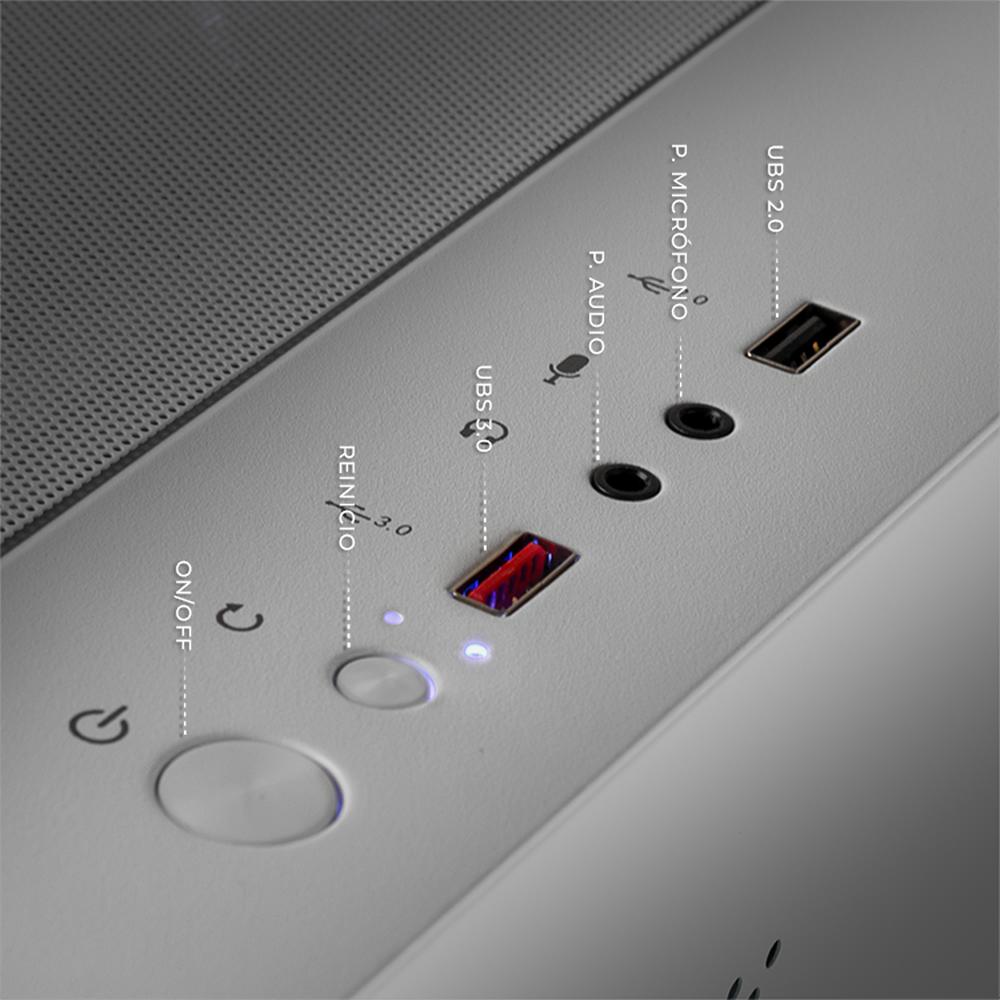 Foto 6 pulgar | Xtreme Pc Gaming Amd Radeon Rx 6600 Ryzen 5 5500 32gb Ssd 1tb Wifi White