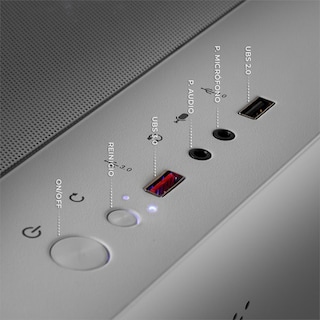 Foto 5 | Xtreme Pc Gaming Amd Radeon Rx 6600 Ryzen 5 5500 32gb Ssd 1tb Wifi White