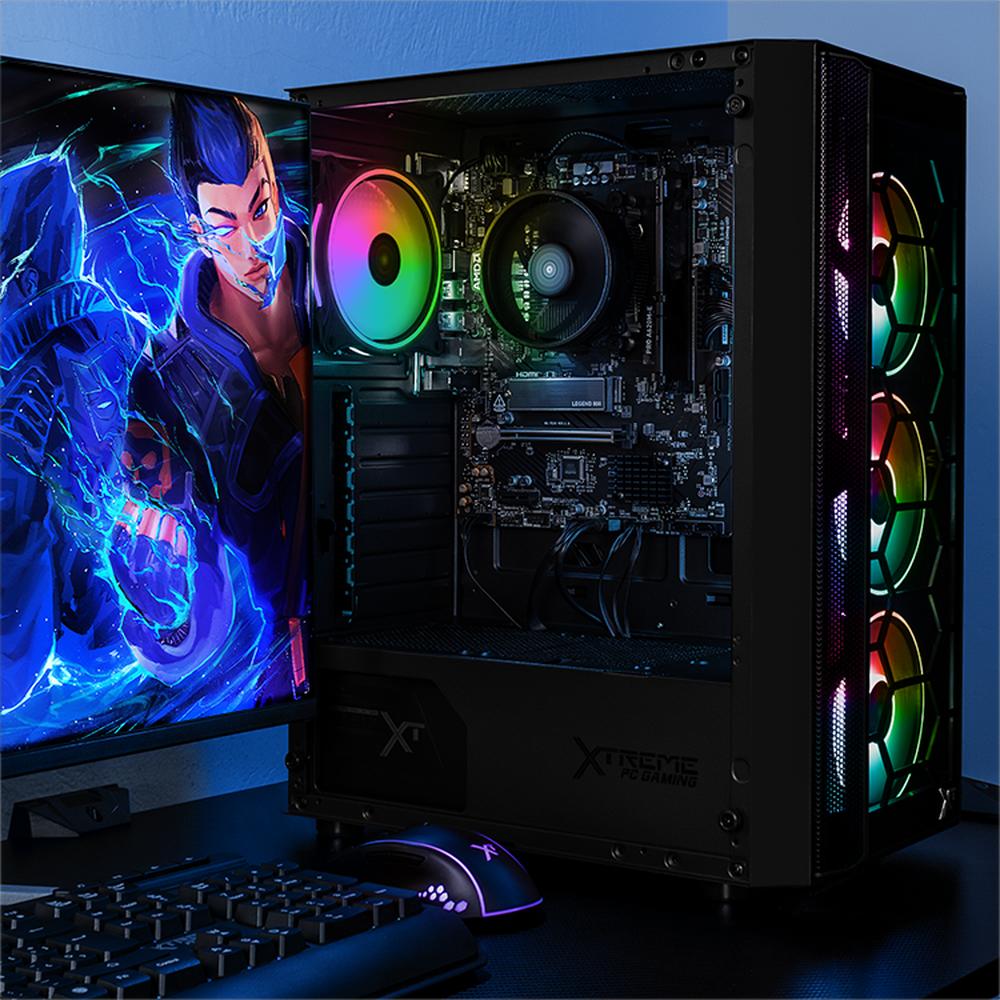 Foto 6 | Xtreme Pc Gaming Amd Radeon 760m Ryzen 5 8600g 16gb Ddr5 Ssd 1tb Monitor 27 75hz Wifi Kronos Black