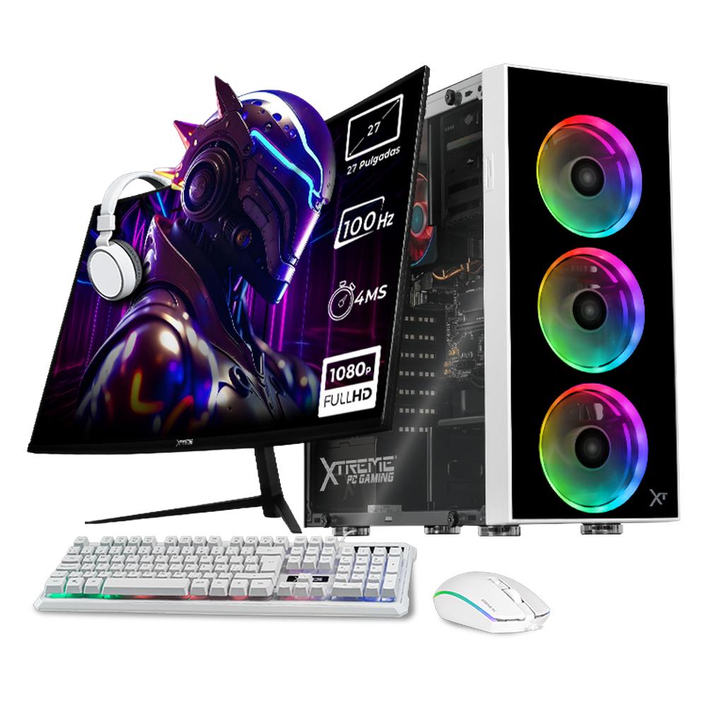 Xtreme Pc Gaming Amd Radeon Ryzen 9 7900 32gb Ddr5 Ssd 1tb Monitor Curvo 27 100hz Wifi White