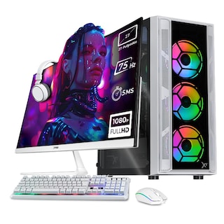 Foto 1 | Xtreme Pc Gaming Amd Radeon 760m Ryzen 5 8600g 16gb Ddr5 Ssd 1tb Monitor 27 75hz Wifi White